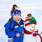 Snowman Knitted Christmas Hat with Colorful LED Lights, Warm Winter Cap for Adults & Kids, Xmas Party Decor and Novelty