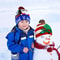 Snowman Knitted Christmas Hat with Colorful LED Lights, Warm Winter Cap for Adults & Kids, Xmas Party Decor and Novelty