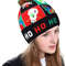 Snowman Knitted Christmas Hat with Colorful LED Lights, Warm Winter Cap for Adults & Kids, Xmas Party Decor and Novelty