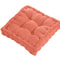 Solid Tufted Thick Pad Floor Cushion, 40cm Square Meditation & Yoga Pillow for Comfortable Floor Seating, Balcony Chair