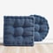 Solid Tufted Thick Pad Floor Cushion, 40cm Square Meditation & Yoga Pillow for Comfortable Floor Seating, Balcony Chair