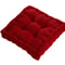 Solid Tufted Thick Pad Floor Cushion, 40cm Square Meditation & Yoga Pillow for Comfortable Floor Seating, Balcony Chair