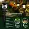 Automate Your Garden's Glow: 8 Pack Waterproof Solar Pathway Lights for Yard, Patio, Walkway & Driveway Landscape Decor