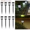 Automate Your Garden's Glow: 8 Pack Waterproof Solar Pathway Lights for Yard, Patio, Walkway & Driveway Landscape Decor