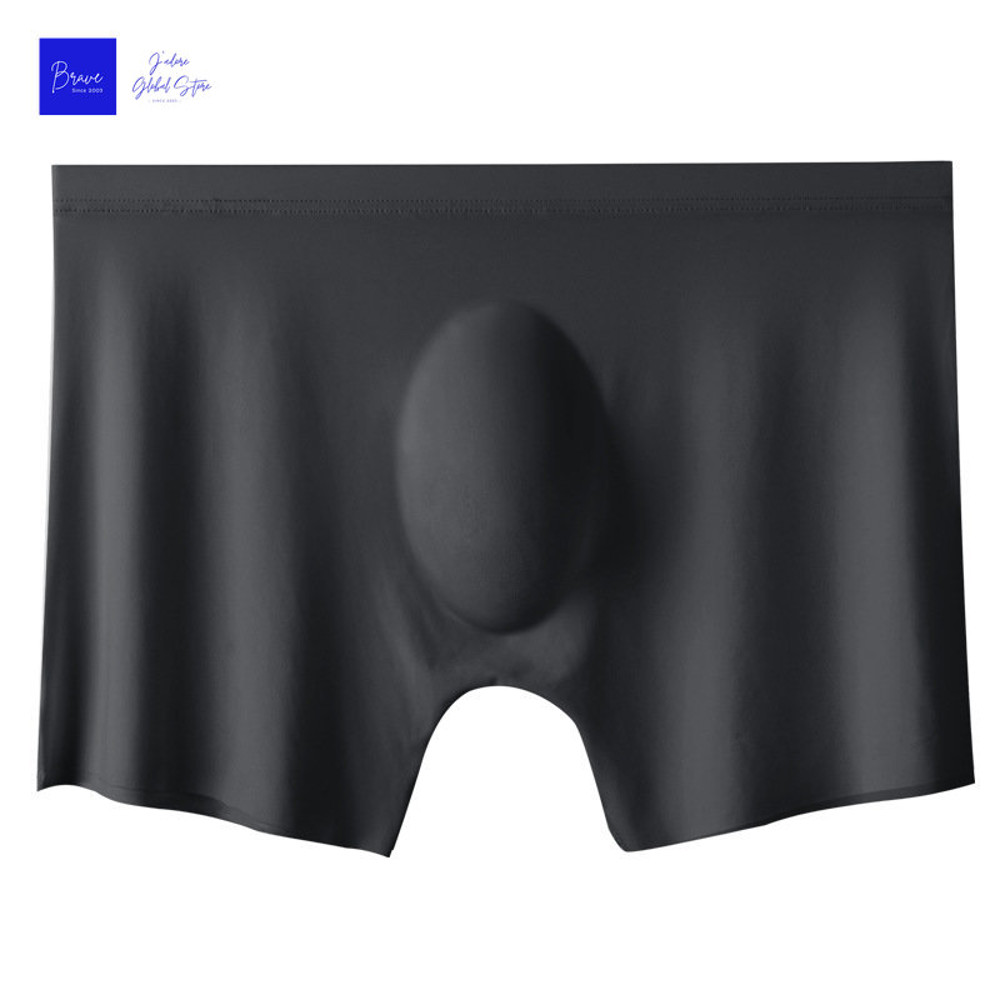 Men's Ice Silk Boxer Shorts,Seamless Breathable Men Underwear, Antibacterial Panties with Comfortable Fit, Sexy Briefs