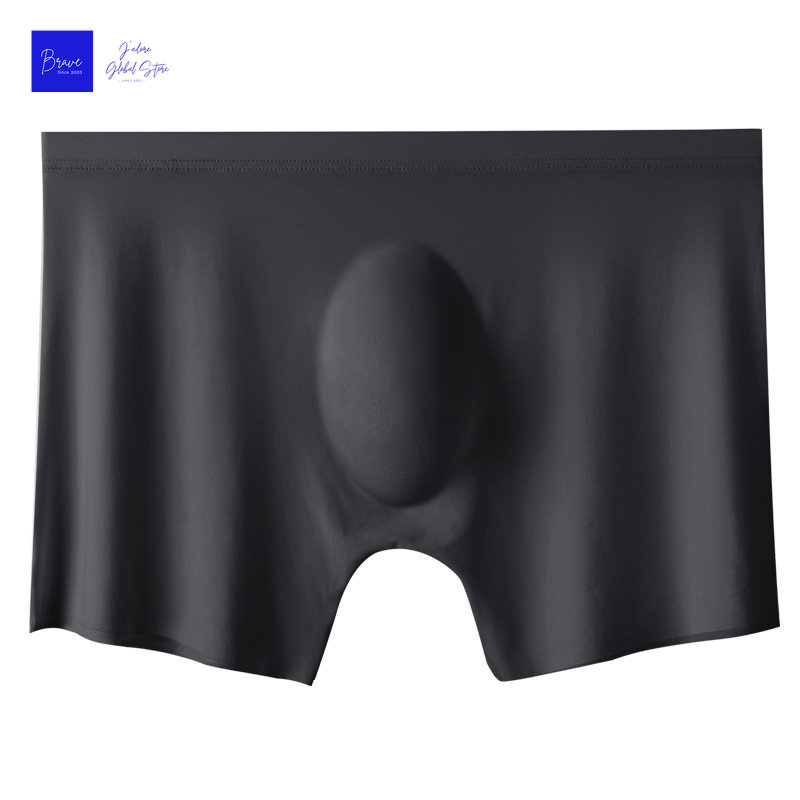 Men's Ice Silk Boxer Shorts,Seamless Breathable Men Underwear, Antibacterial Panties with Comfortable Fit, Sexy Briefs