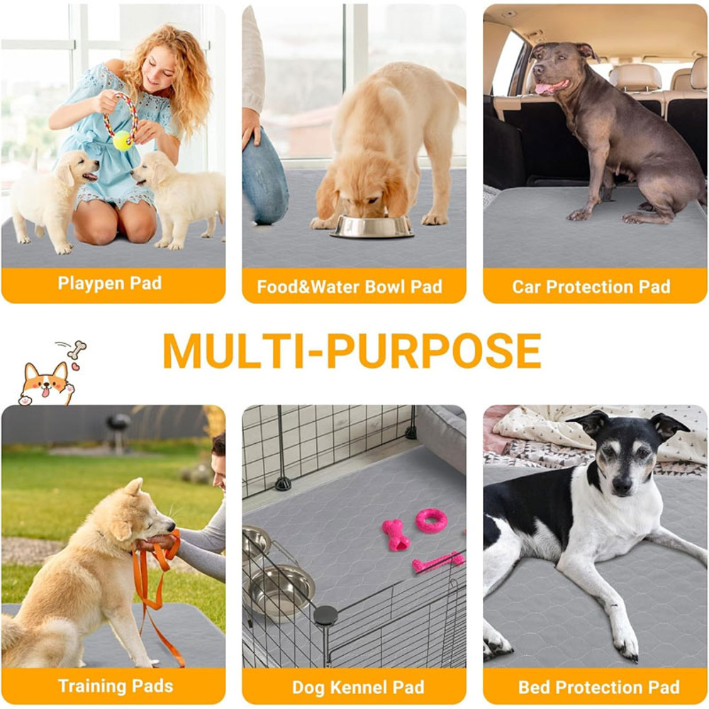 Dog Pee Pad,Reusable Washable Pet Urine Mat,Waterproof Absorbent Puppy Cat Training Diaper,Sofa Car Seat Floor Protector