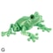 Multi Joint Movable Frog Model, 3D Printed Cute Animal Toy, Glittering Eyes, Realistic Simulation, Room Decor