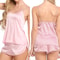Silk PJs for Women, Sexy Satin Pajama Set, Cami Shorts Nightwear, Comfortable Sleepwear, Luxury Lingerie Set