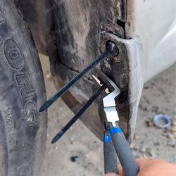 cable tie buckle, fixed through core nail cable tie, nylon mudguard fender inner lining trunk buckle