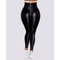 Faux Leather Leggings, High Waist Tummy Control, Butt Lift Pants, Streetwear, Skinny Trousers