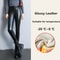 Winter Leather Leggings For Women High Waist Fleece Lined Warm Lamb Fluff Slim Pencil Pant Thicken 9
