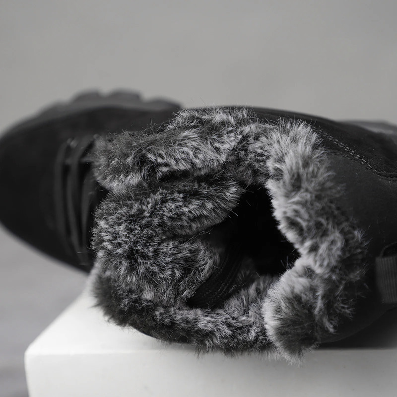 Mens Winter Snow Boots Warm Ankle Boots With Fur Male Outdoor Sneakers Botas Hombre Botines Cold We 1