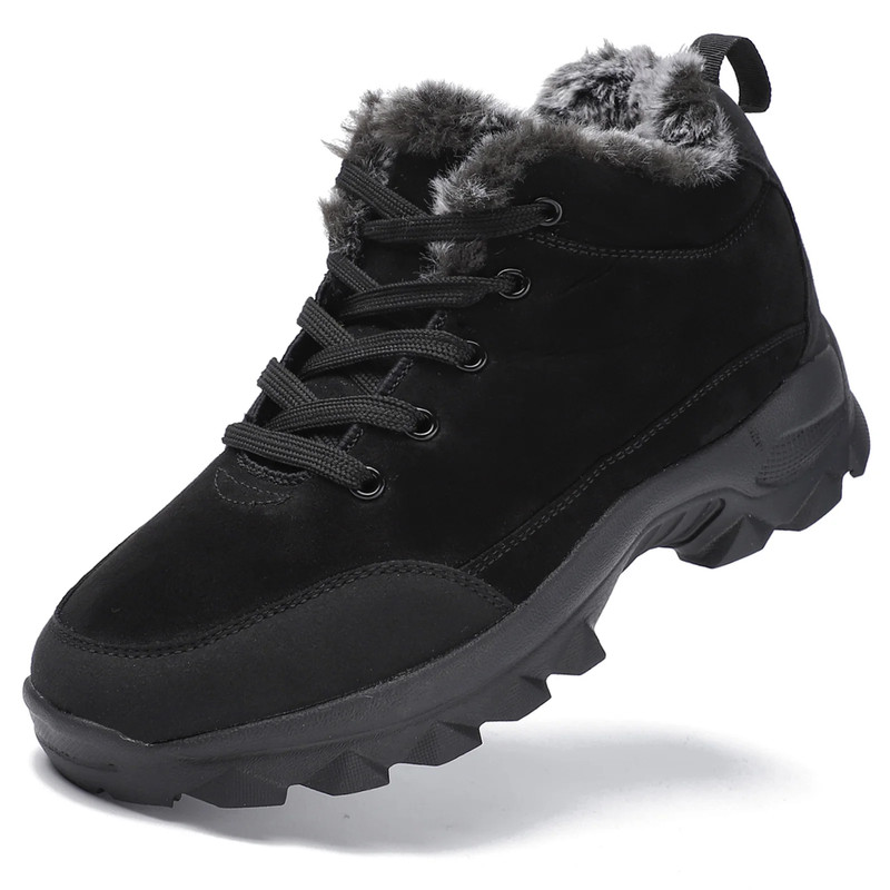 Mens Winter Snow Boots Warm Ankle Boots With Fur Male Outdoor Sneakers Botas Hombre Botines Cold We 4