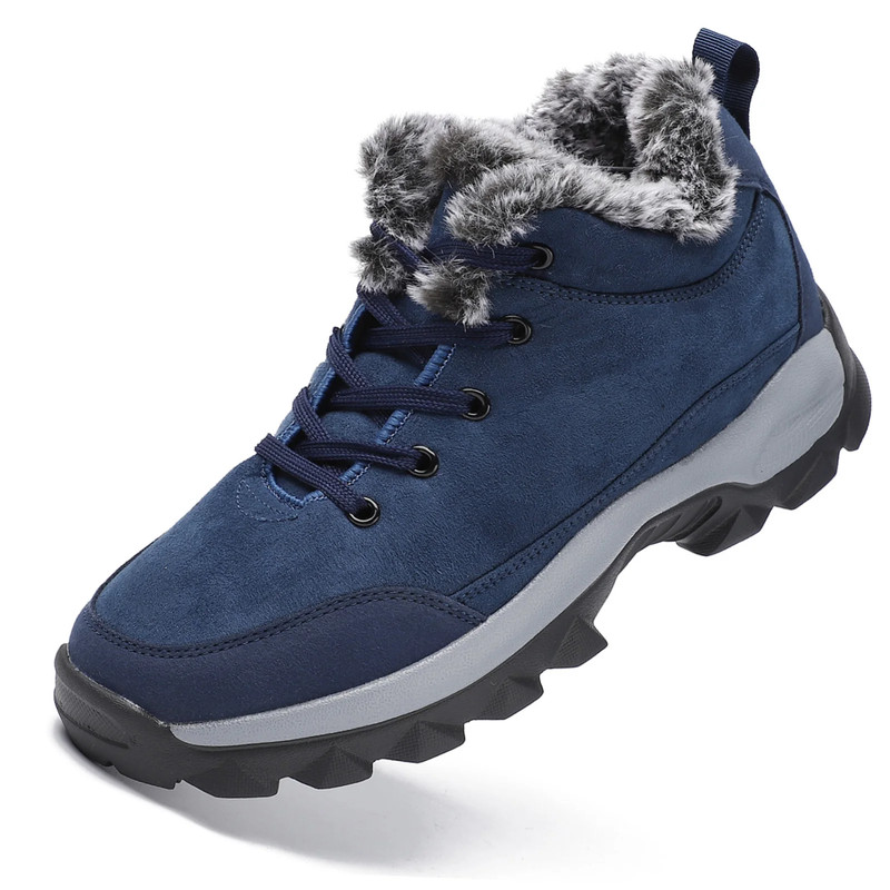 Mens Winter Snow Boots Warm Ankle Boots With Fur Male Outdoor Sneakers Botas Hombre Botines Cold We 5
