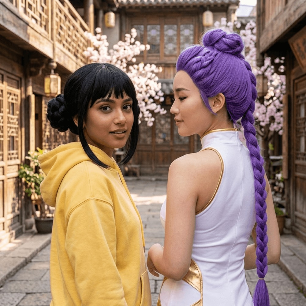 KPop Demon Hunters Cosplay Wig For Rumi Mira Zoey HeatResistant Anime Character Wig 0