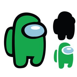 among us green impostor svg