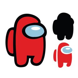 among us red impostor svg