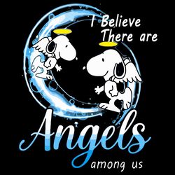 snoopy moon i believe there are angels among us svg td