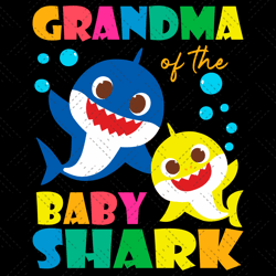 grandma of the baby shark svg