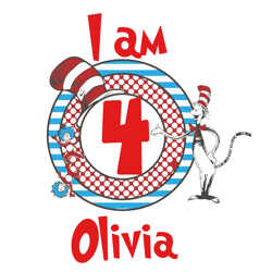 dr seuss i am cat hat svg