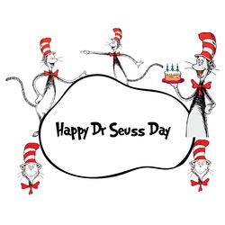 happy dr seuss day svg