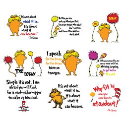 the lorax bundle dr seuss svg