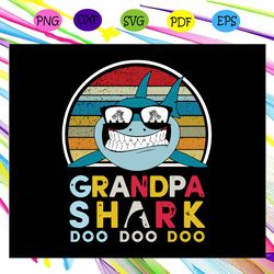 grandpa shark doo doo doo svg
