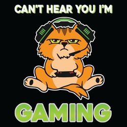can not hear you i am gaming svg
