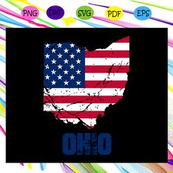ohio state flag dependence day svg