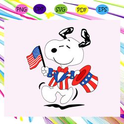 snoopy dog dependent american flag snoopy svg