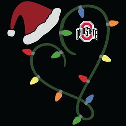 christmaswith ohio state buckeyes svg