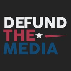 defund the media apparel trending svg