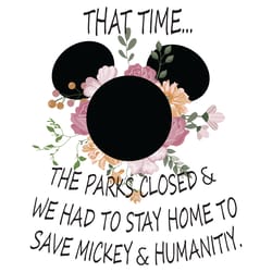 mickey head flower trending svg