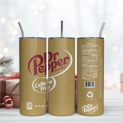 dr pepper 20oz tumbler wrap, digital download png, sublimination design