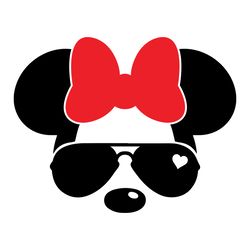 minnie mouse sunglasses svg