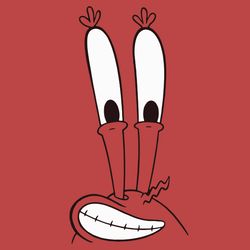 mr krabs smiling big face svg