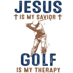 jesus is my savior goft is my therapy svg