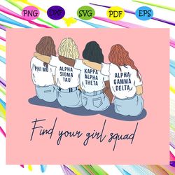 find your girl squad kappa delta svg