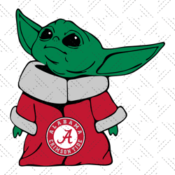 alabama crimson tide baby yoda ort svg