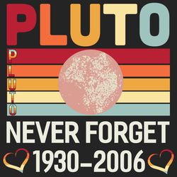 pluto never forget svg