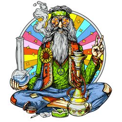hippie stoner smoking weed bong trending svg