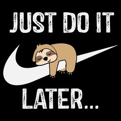 just do it later svg
