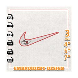 nike kakashi naruto embroidery design, nike anime embroidery design