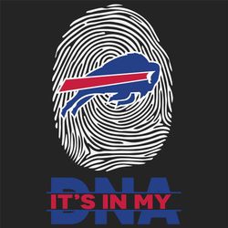 Its In My DNA Buffalo Bills Svg, Sport Svg, Buffalo Bills Svg, Buffalo Bills NFL, NFL Svg, Fingerprint Svg, DNA Svg, Ame