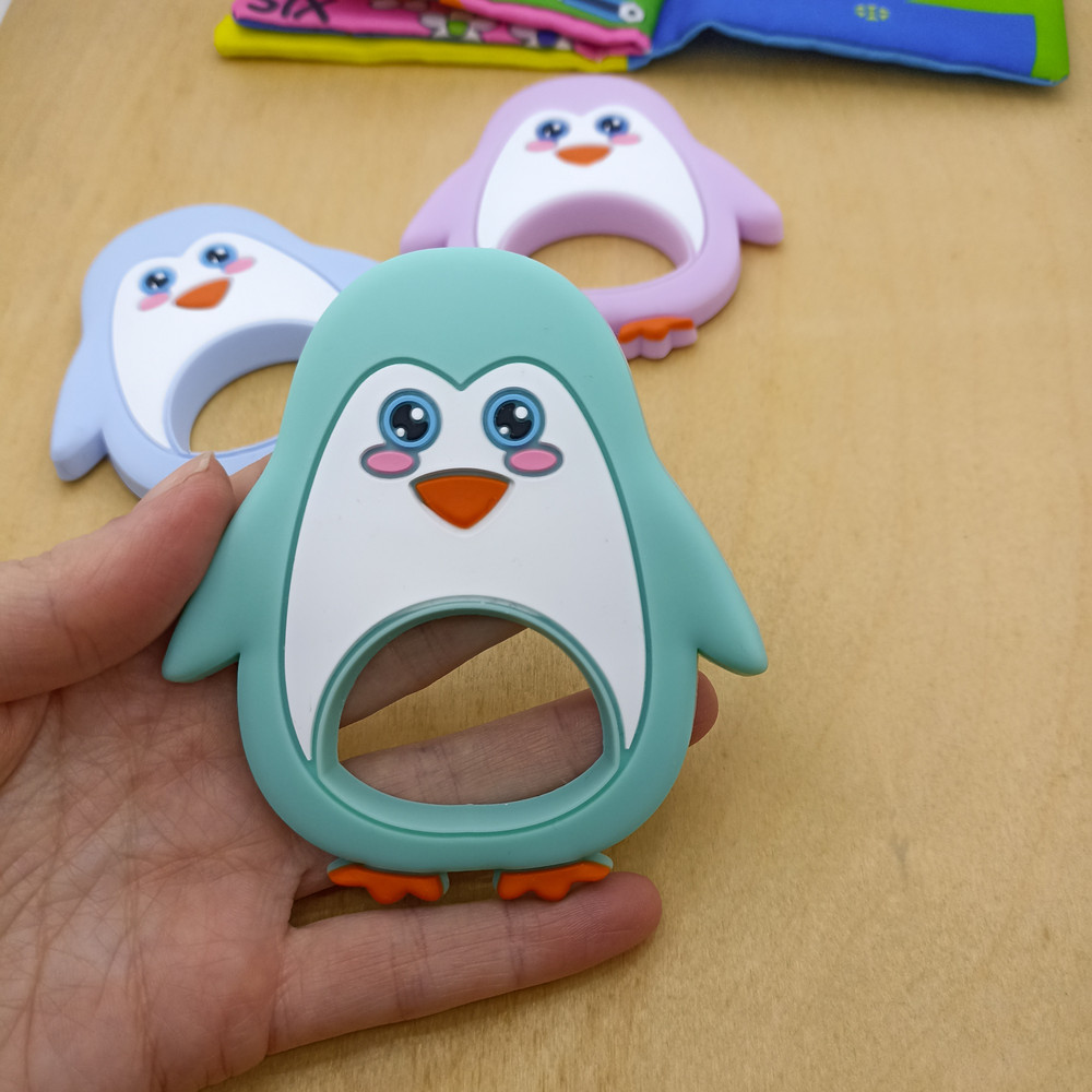 Penguin Silicone Teething Cute New Born Baby Toy Toddler Teether Toy Gift Gift For Baby Shower 1