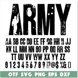 army font ttf, military font otf, military distressed font, military font svg, distressed font, military letters svg