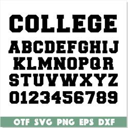 college installable font otf | varsity font svg png, college font ttf, sport font otf, sport font svg, sport letters svg