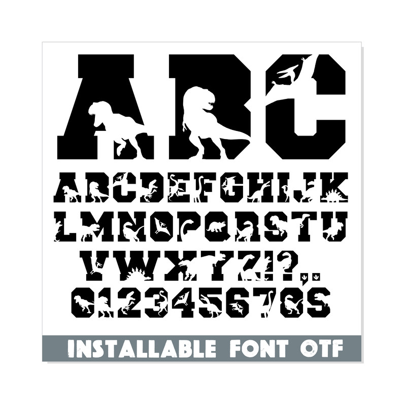 Dinosaurs font svg ttf png 3.png