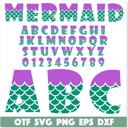 mermaid font svg png ttf, fish font svg, mermaid svg, mermaid font otf, mermaid letters svg png, mermaid shirt svg